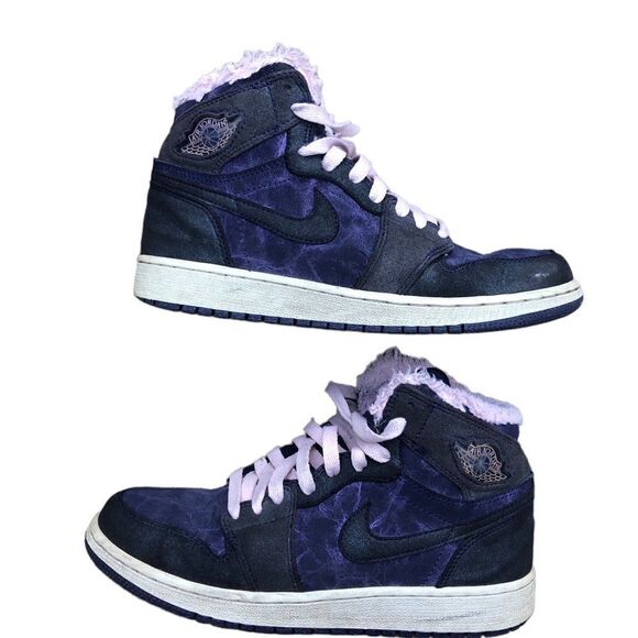 RARE Nike Air Jordan 1 Retro High Premium Imperial Purple Size 7 - Picture 9 of 16
